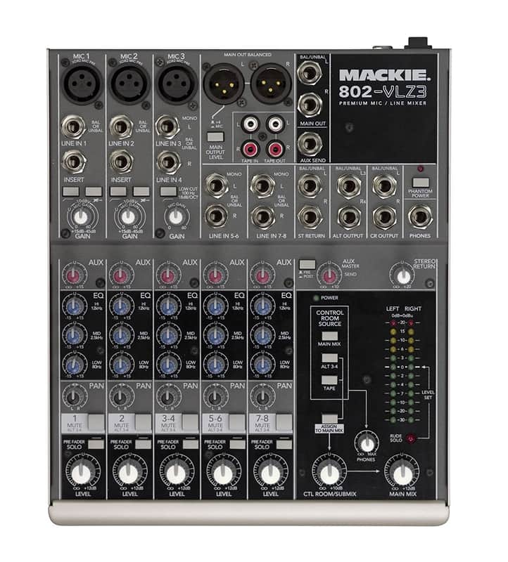Mackie 802-VLZ3 8-Channel Mic / Line Mixer | Reverb