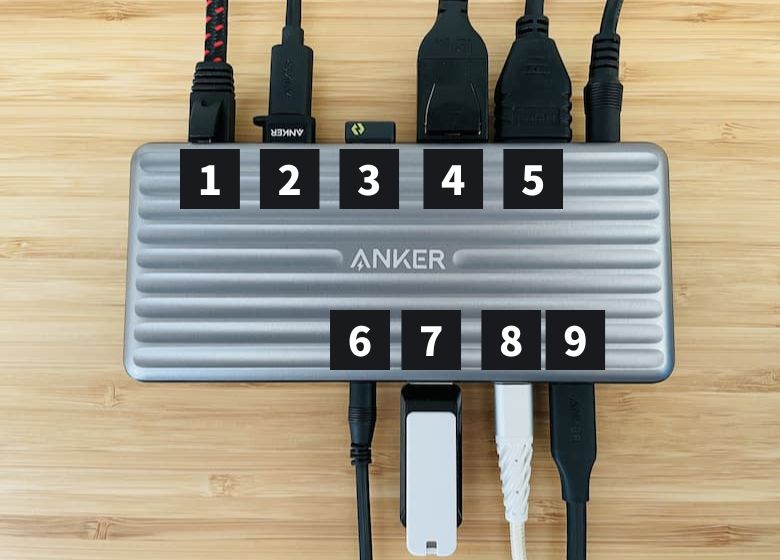 Anker PowerExpand 9-in-1 レビュー。モニター2台出力OK。ケーブル1本