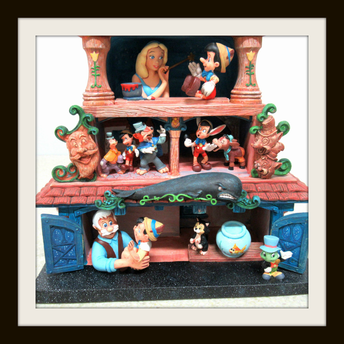 激レア ディズニー ピノキオ マリオネット オルゴール ライト 置物