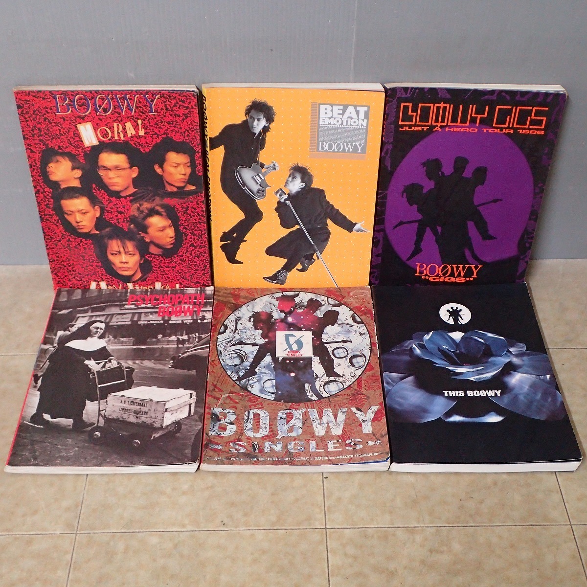 宅配買取】BOOWYのバンドスコア「MORAL」「PSYCHOPATH」「GIGS」等6冊