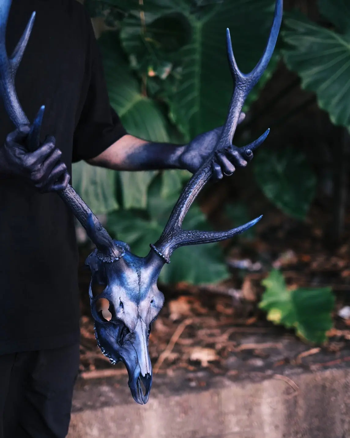 琉球藍染ポスターフレーム W660 x H960（レジン/木製） x Vintage