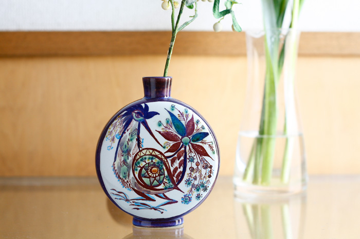 ロイヤルコペンハーゲン クリスタル QUADRO フラワーベース デンマーク