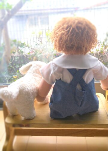 人形用服 103：ウォルドルフ人形C体用 シャツと半ズボン＜公式