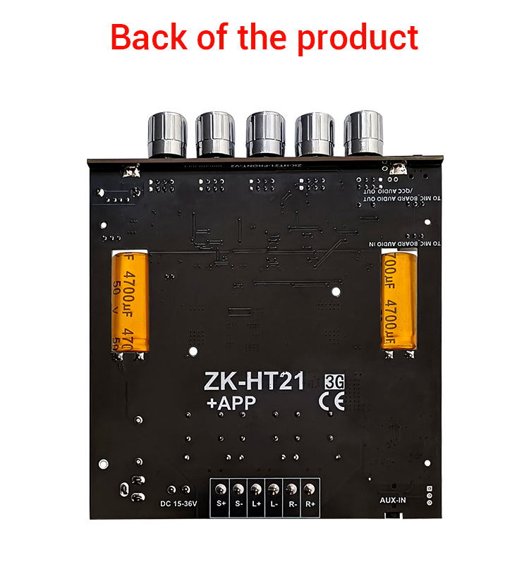 WUZHI AUDIO HT21-3G 2.1 Channel TDA7498E BT Amplifier Module