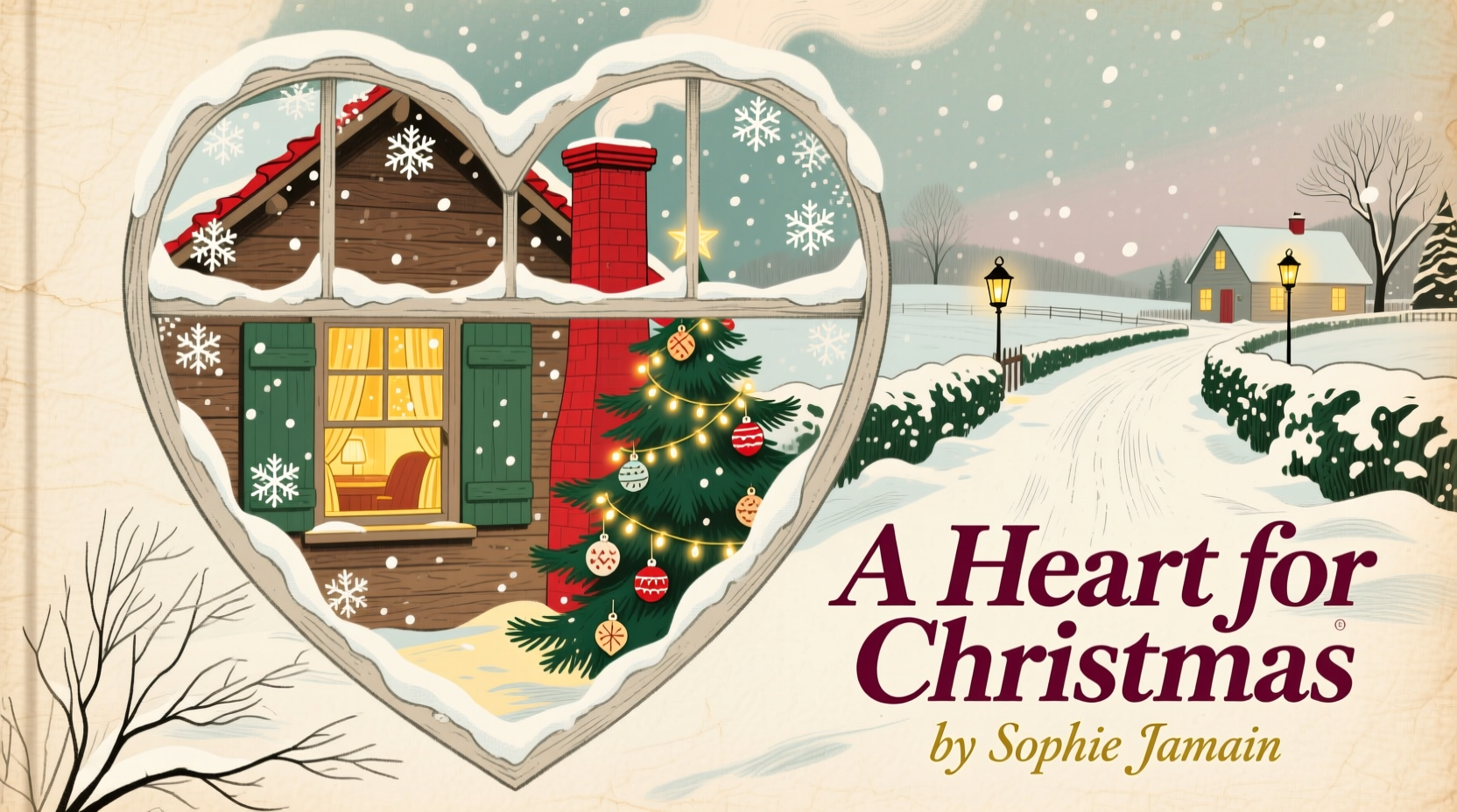 A Heart for Christmas by Sophie Jomain: A Holiday Romance Novel