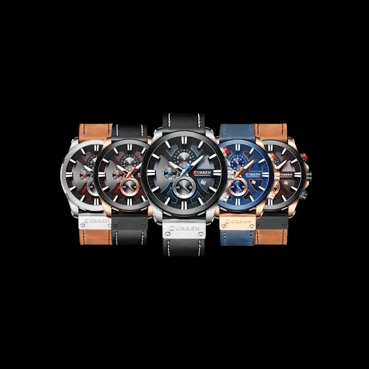 CURREN 8346 Watches Men Wrist - Fashionable Quartz Chronograph