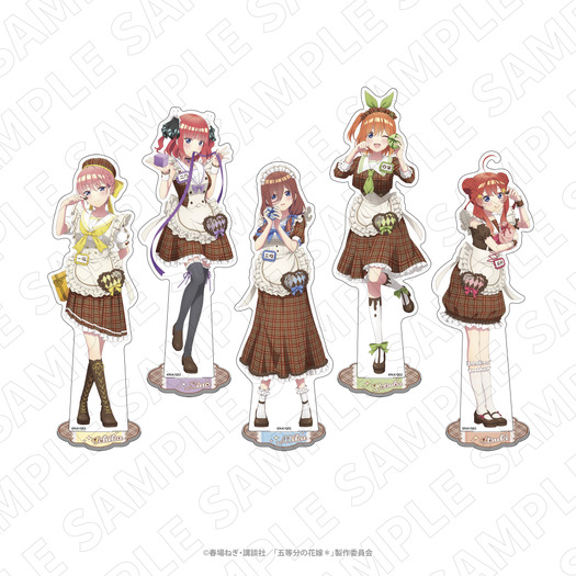 五等分の花嫁＊」五つ子がチョコレートテーマの衣装姿でグッズ化