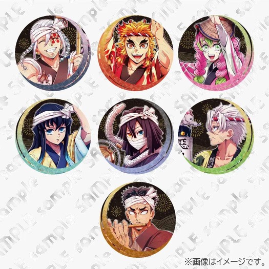 鬼滅の刃」炭治郎、煉獄、義勇たちが阿波おどり♪ うちわやアクスタ