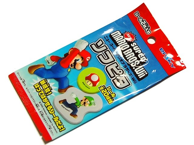 用途に合わせて選べる2種類のシール「NewマリオWii ソフピタ＆ミニ