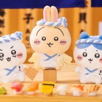 大注目「むちゃうま!!ちいかわ寿司」が開催！さしみ醤油やぬいぐるみ