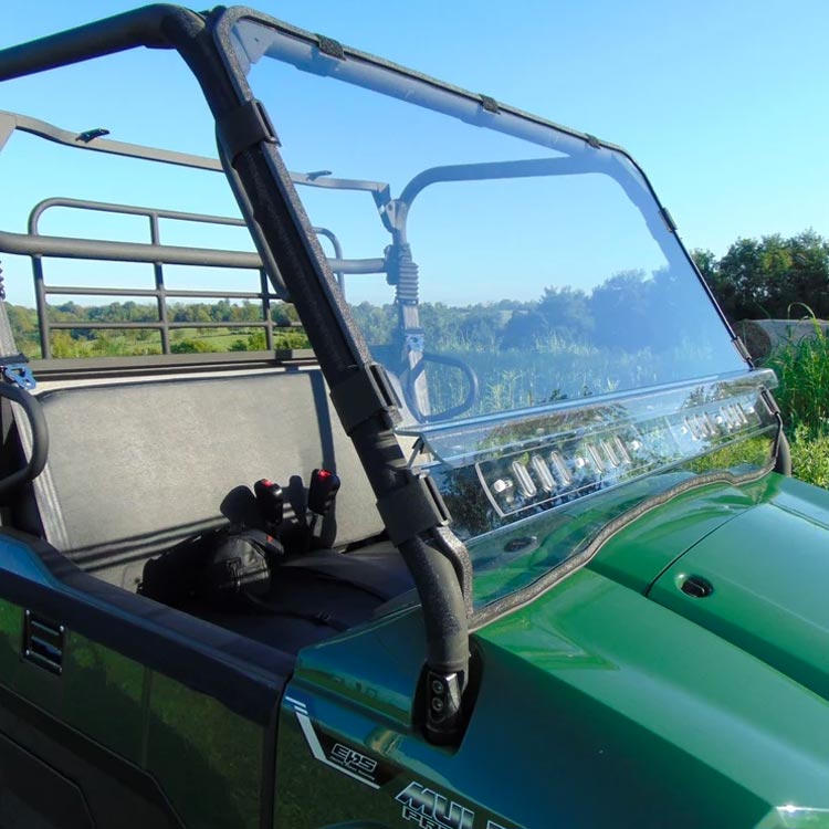 Kawasaki Mule Pro-MX Two Piece Front Windshield