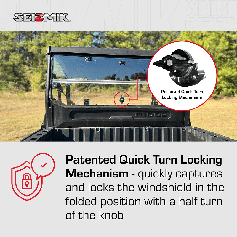 Kawasaki Ridge Ranch Edition Rear Folding Windshield