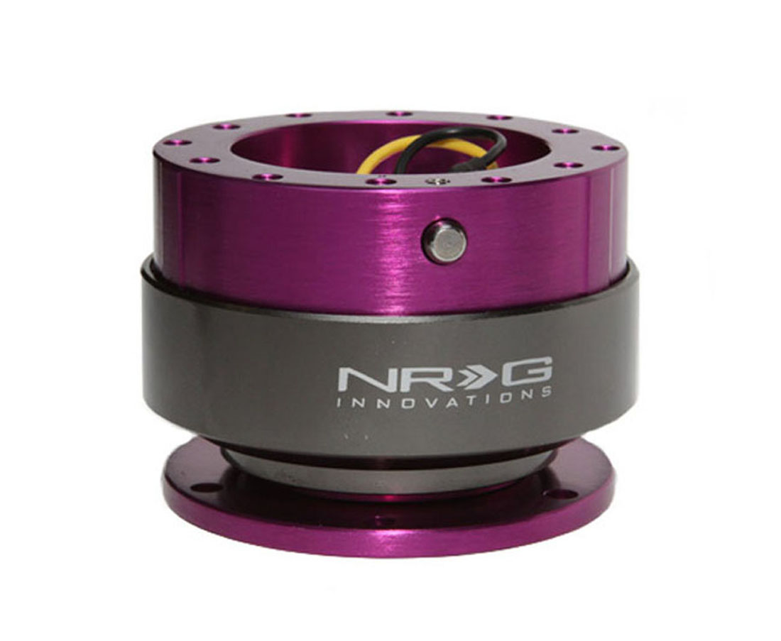 NRG PURPLE Steering Wheel Quick Release Kit 2.0v JDM 6 bolt