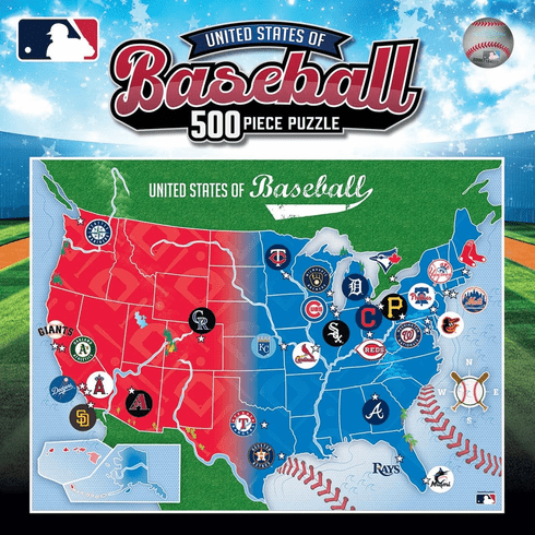 MLB USA Baseball Map 500 Piece Jigsaw Puzzle
