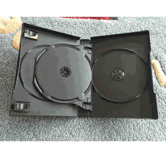 27MM TRIPLE 3 DVD CASE, BLACK, BOOKLET CLIPS, M-LOCK, DB27-3B,52