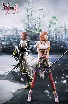 Final Fantasy XIII-2 Wall Scroll Poster Vol. 7: Lightning & Serah
