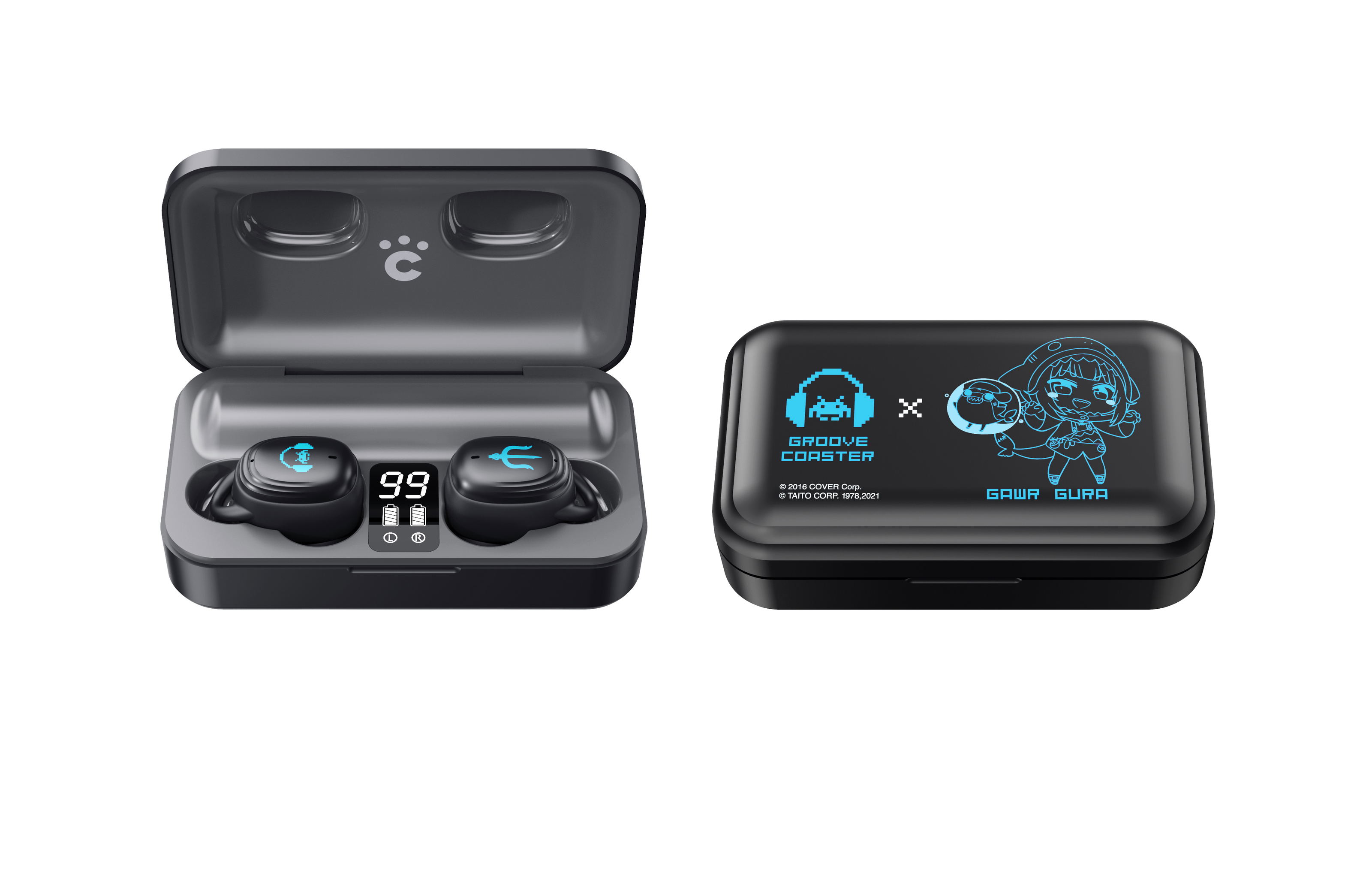 Groove Coaster x Hololive Production Wireless Earphones: Gawr Gura