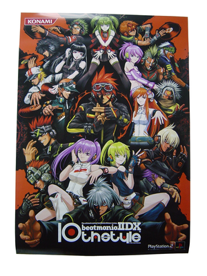 KONAMI beatmania IIDX 10style タペストリー KONAMI beatmania IIDX