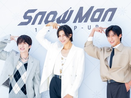 独自写真】目黒蓮、ラウール、深澤辰哉がSnow Man韓国ポップアップ