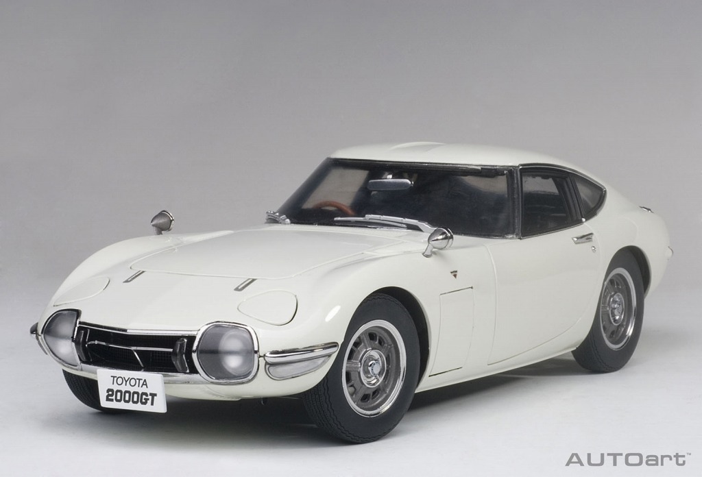 オートアート、トヨタ 2000GT 1/18スケールモデルを新規金型で