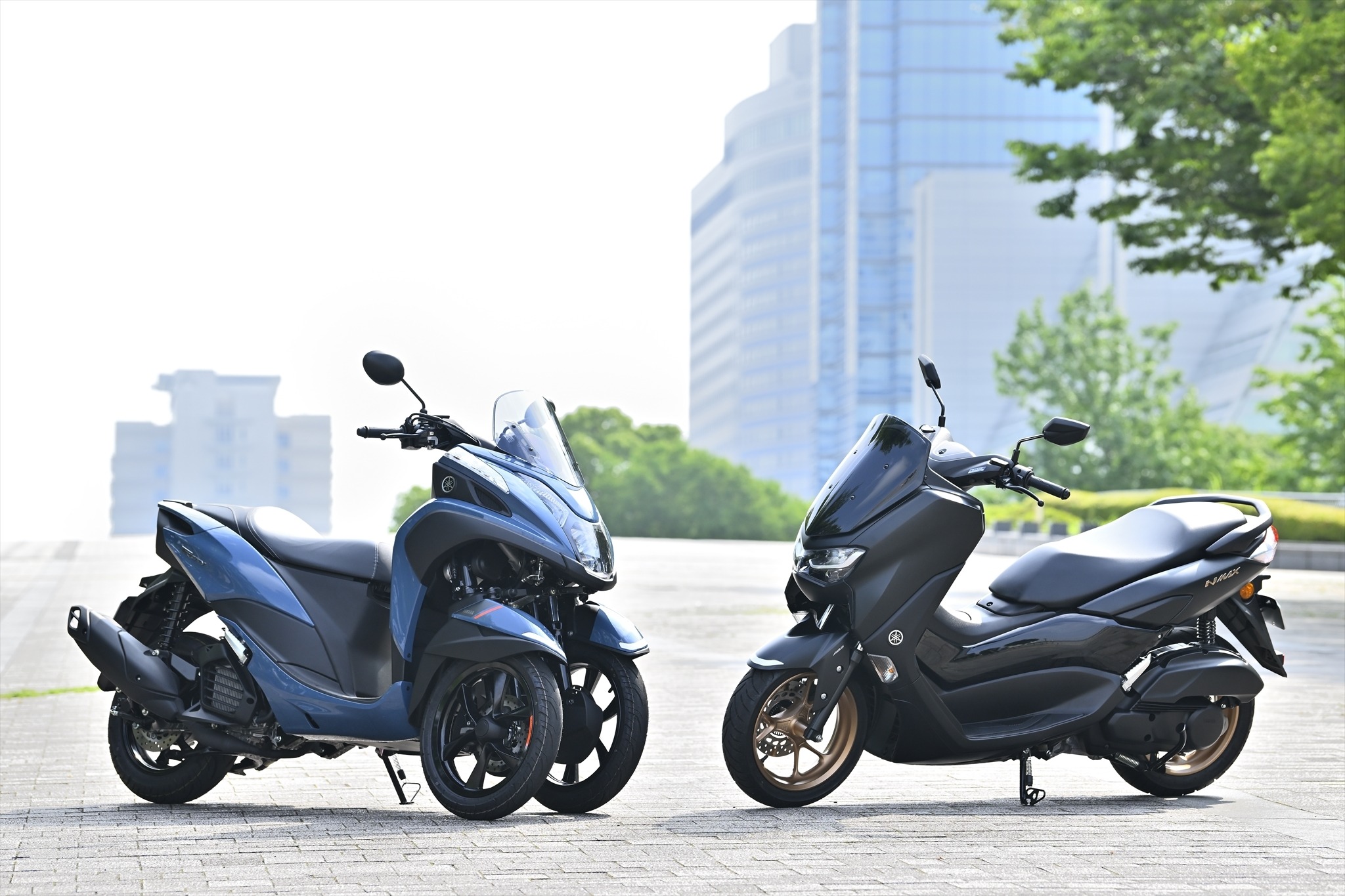 走りの『NMAX』と気軽さの『トリシティ125』、125ccラインアップが熱い