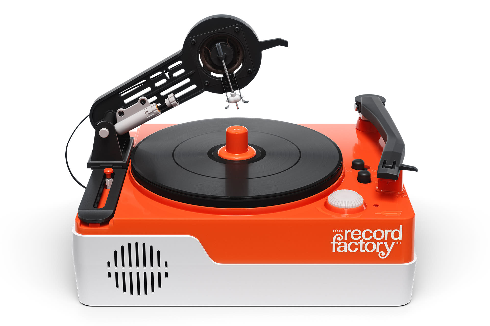 Teenage Engineering's PO-80 Record Factory both cuts and plays vinyl
