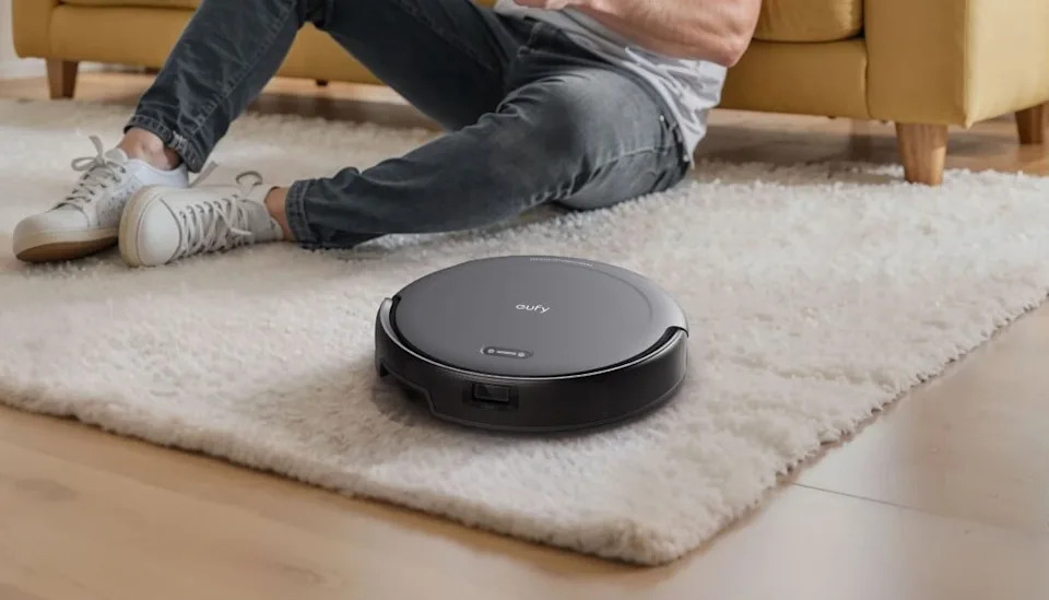 The Eufy Auto-Empty C10 robot vacuum is nearly half off at Amazon