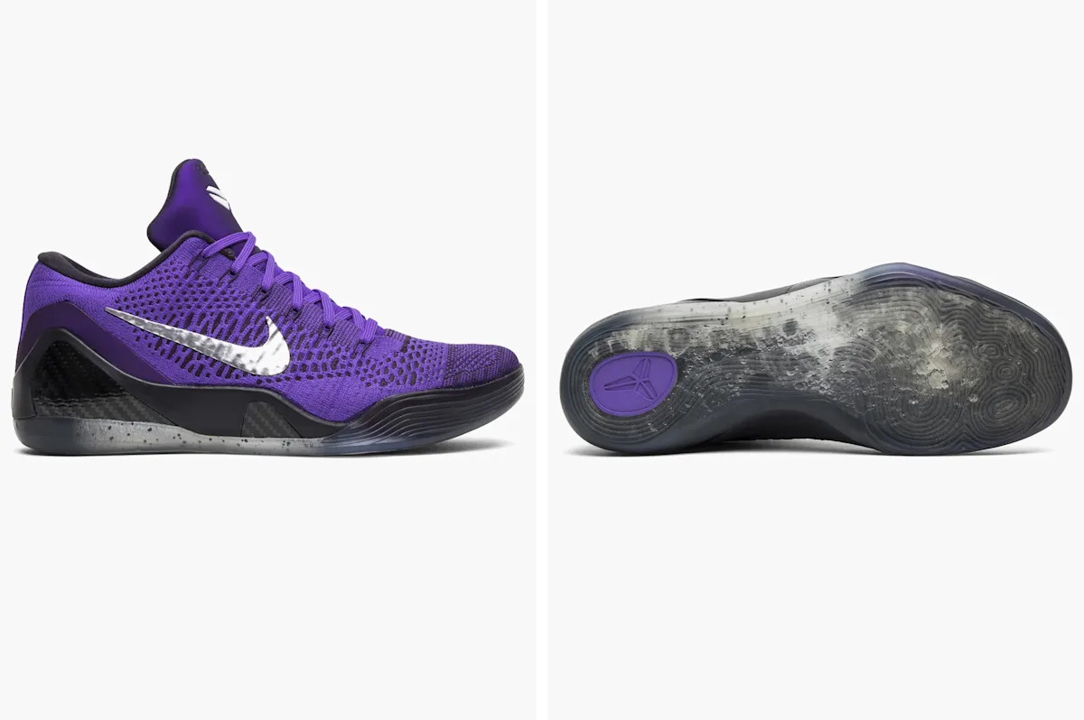 Kobe Bryant's Lakers Purple Nike Kobe 9 Elite Low 'Moonwalker' Is