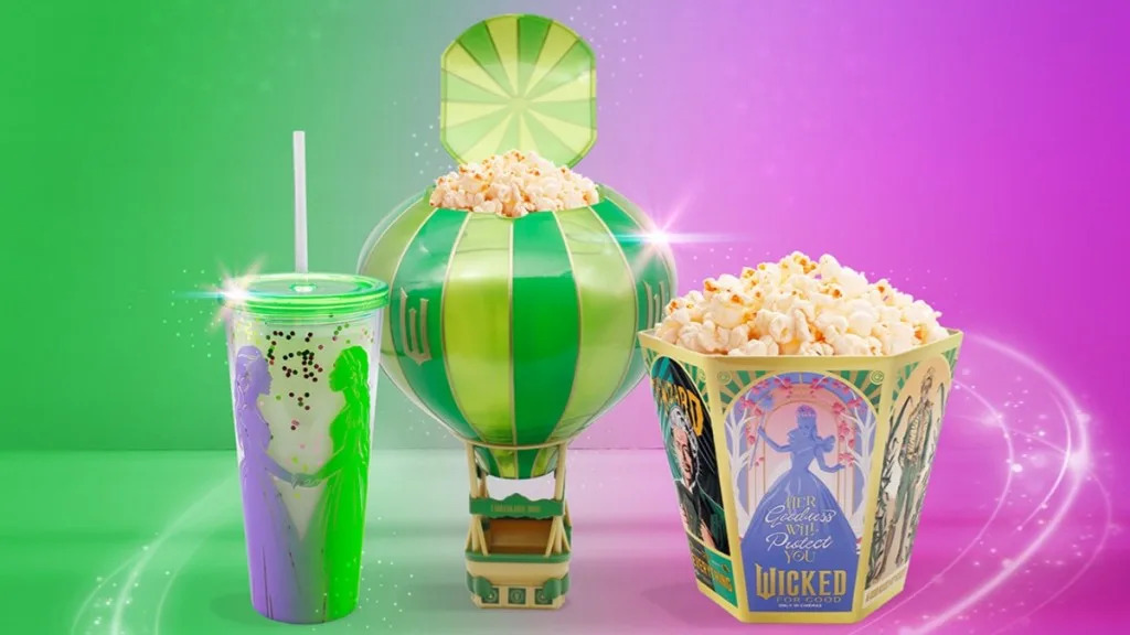 Wicked For Good Emerald Balloon Popcorn Bucket Revealed