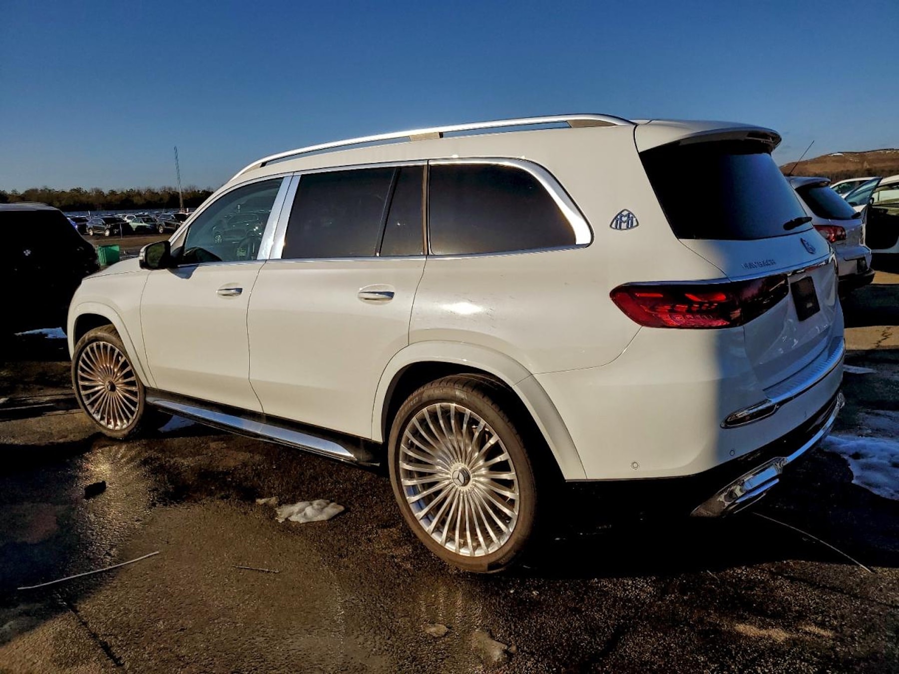 Brand-New Maybach SUV Sits in Auction Yard With No Visible Damage