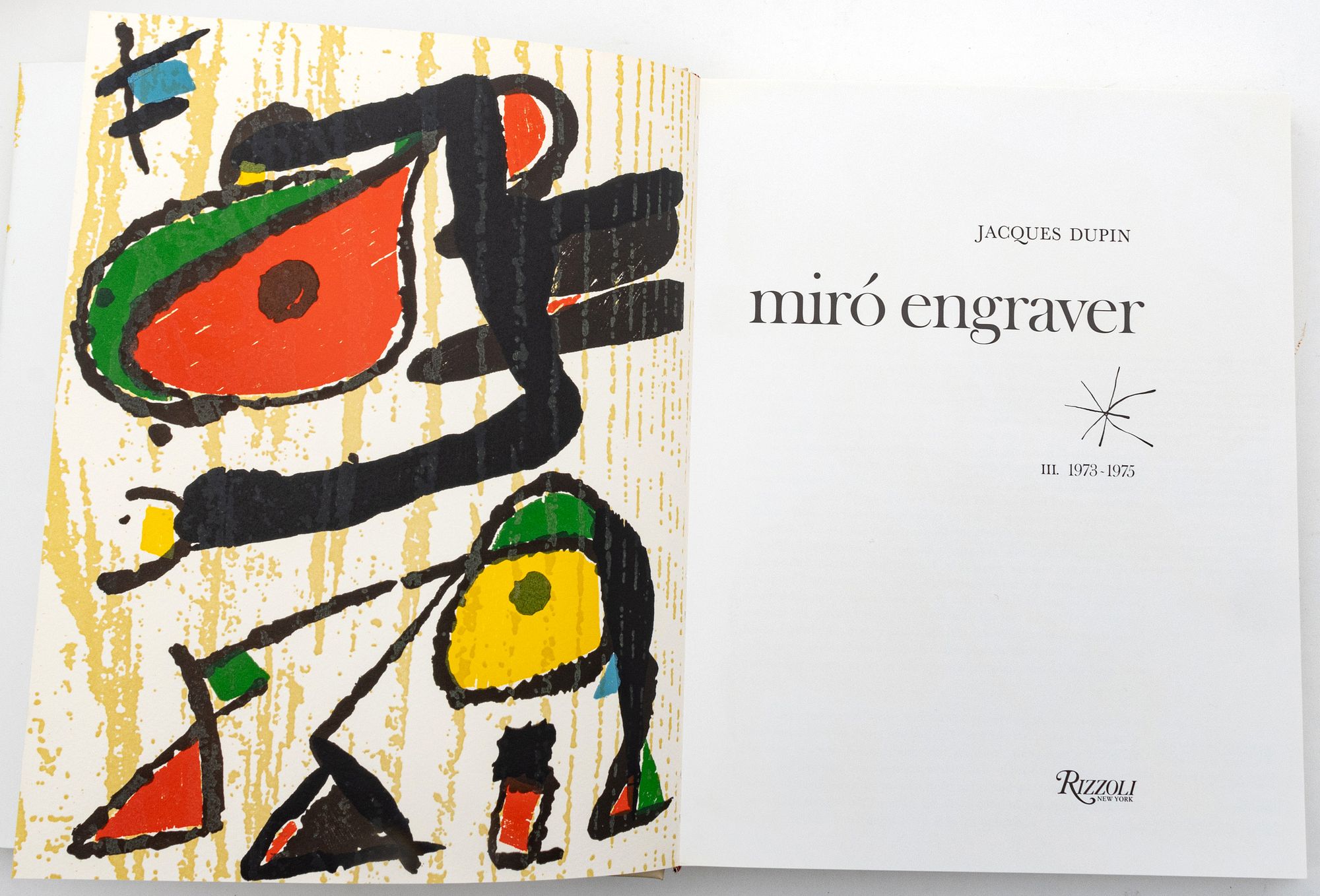 Joan Miro (Spanish, 1893-1893) Jacques Dupin Catalogue Raisonne