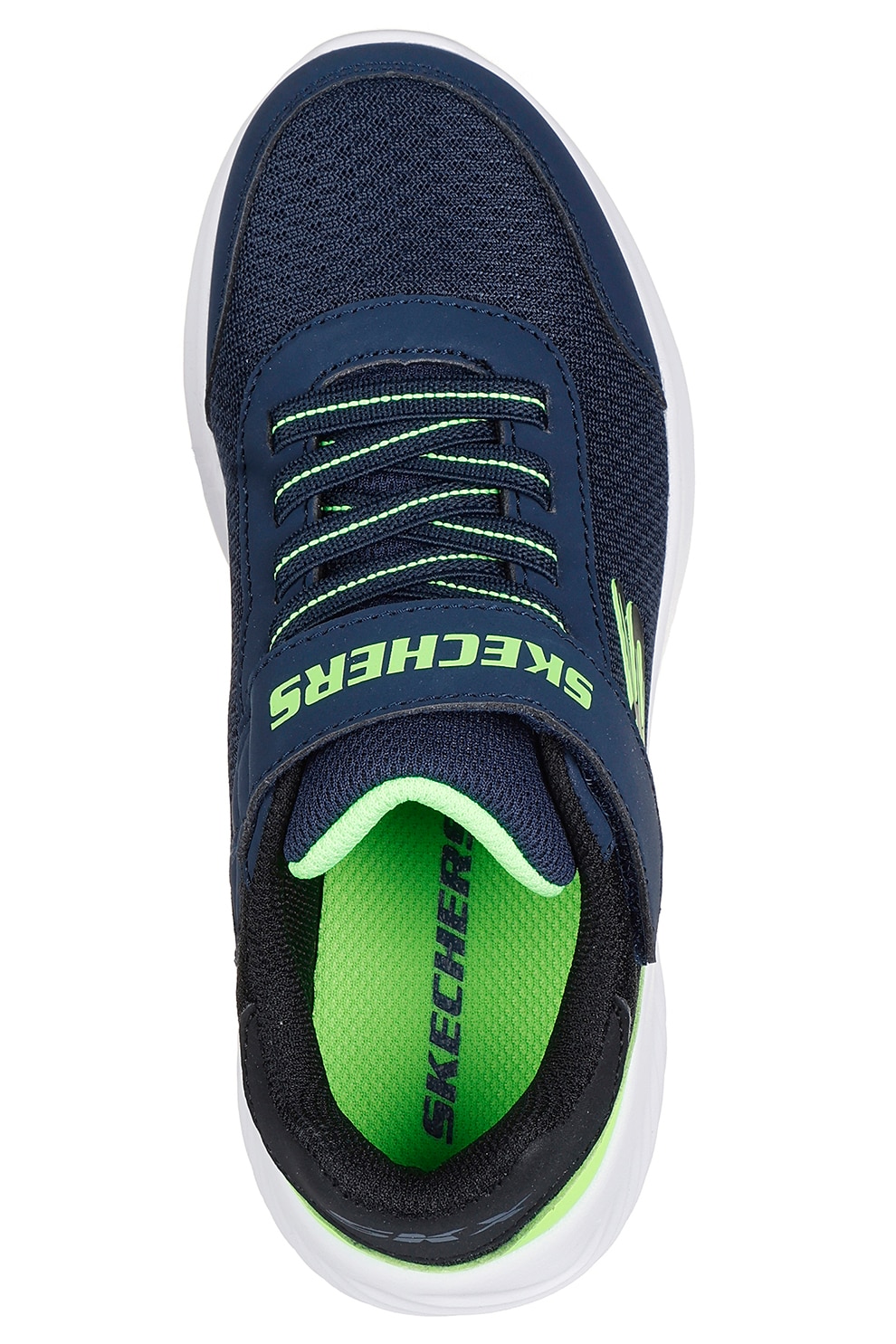 Skechers, Pantofi sport cu velcro Bounder - Trekzic, Verde lime