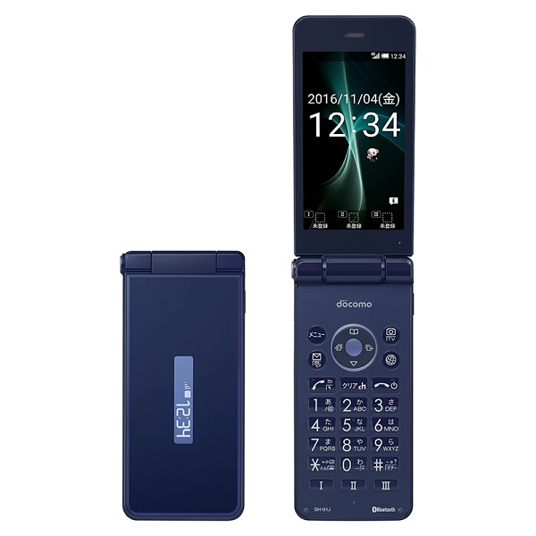 DOCOMO SHARP SH-01J AQUOS KEITAI 2 ANDROID FLIP PHONE UNLOCKED NEW