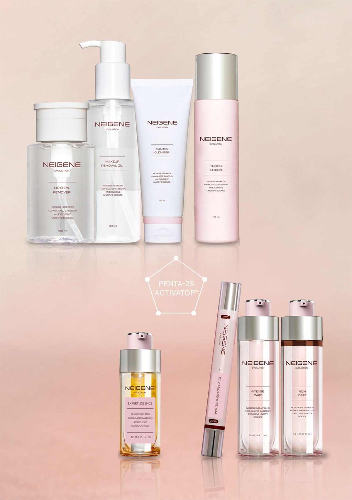 ユニシティNEIGENE DAY AND NIGHT SERUM 8ml 2個 ユニシティNEIGENE