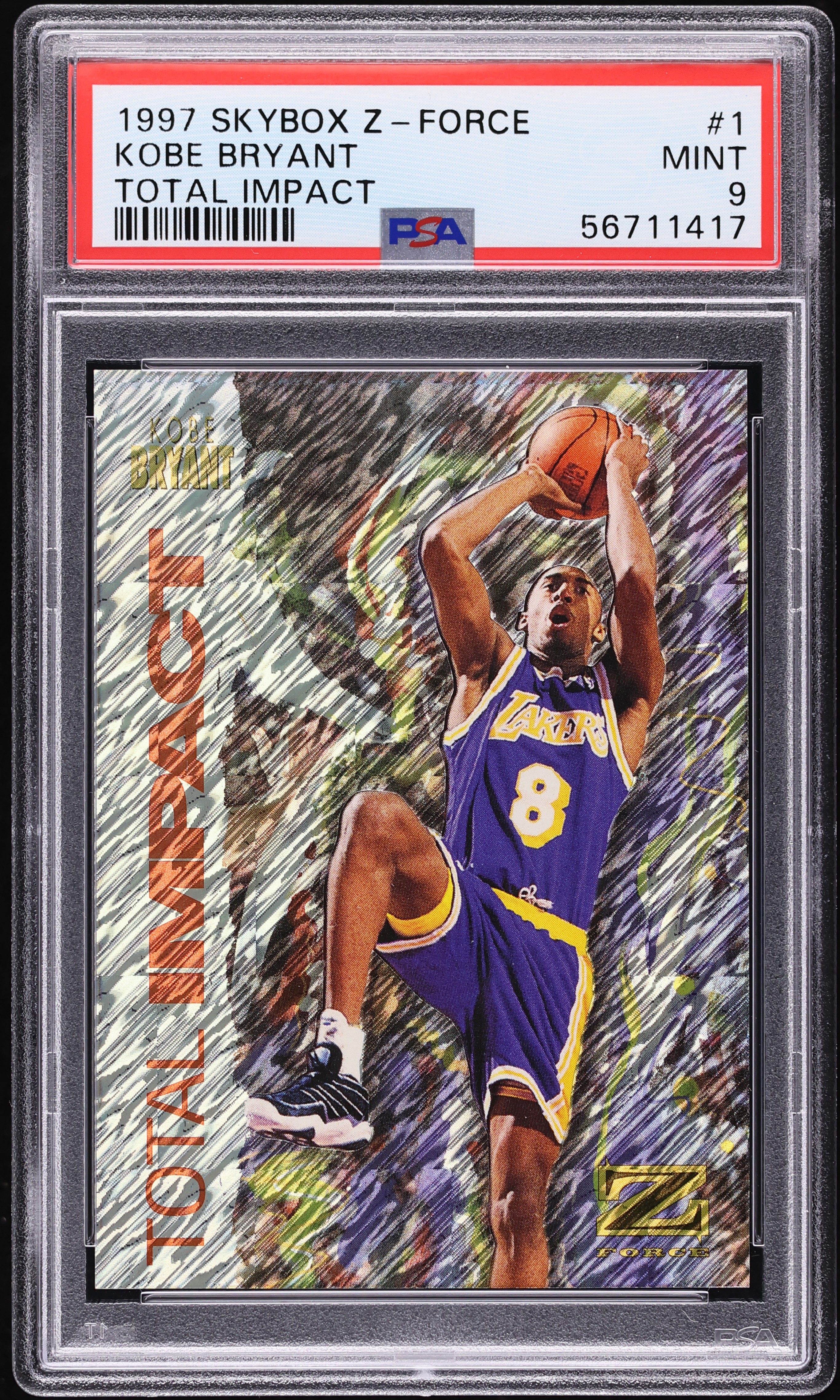 その他 1997 Skybox Z-Force Kobe Total Impact 1997 Skybox Z-Force