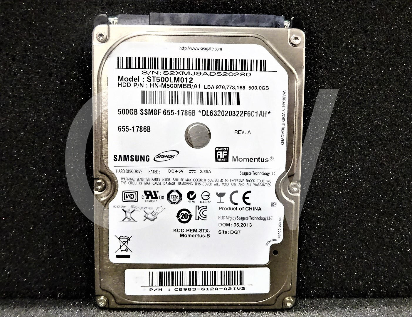 ST500LM012 SAMSUNG MOMENTUS 500GB 5.4K RPM 6Gb/s 2.5