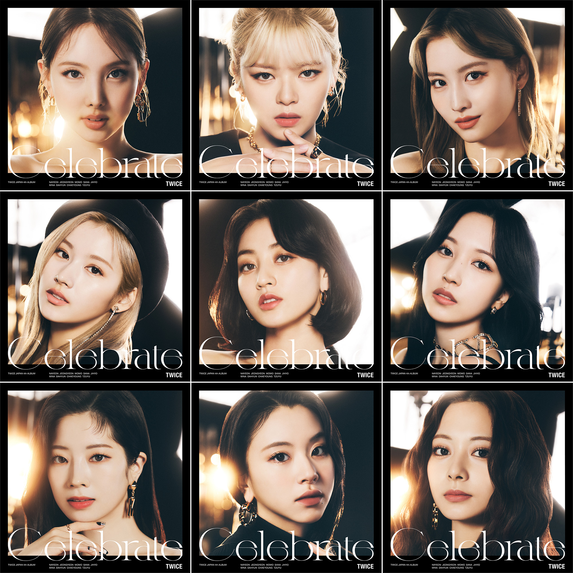 ➀ 未開封 TWICE Celebrate ソロジャケ 8種 まとめ売り TWICE OFFICIAL