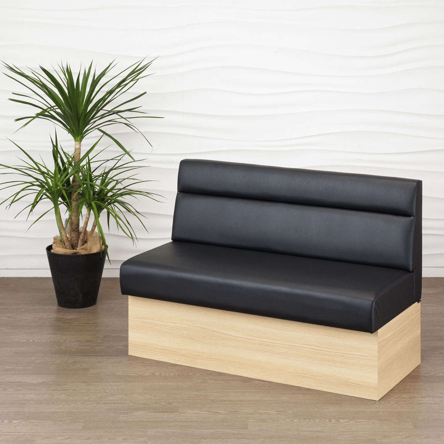 WORKSのダイニング・飲食店用ベンチ ファミレスベンチ 収納付ベンチ