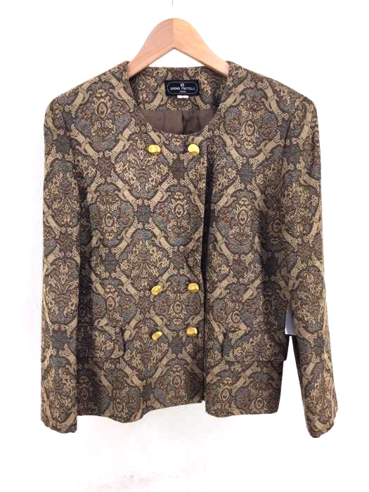 BRUNO PIATTELLI（ブルーノピアッテリ） ジャガード織り ノーカラー