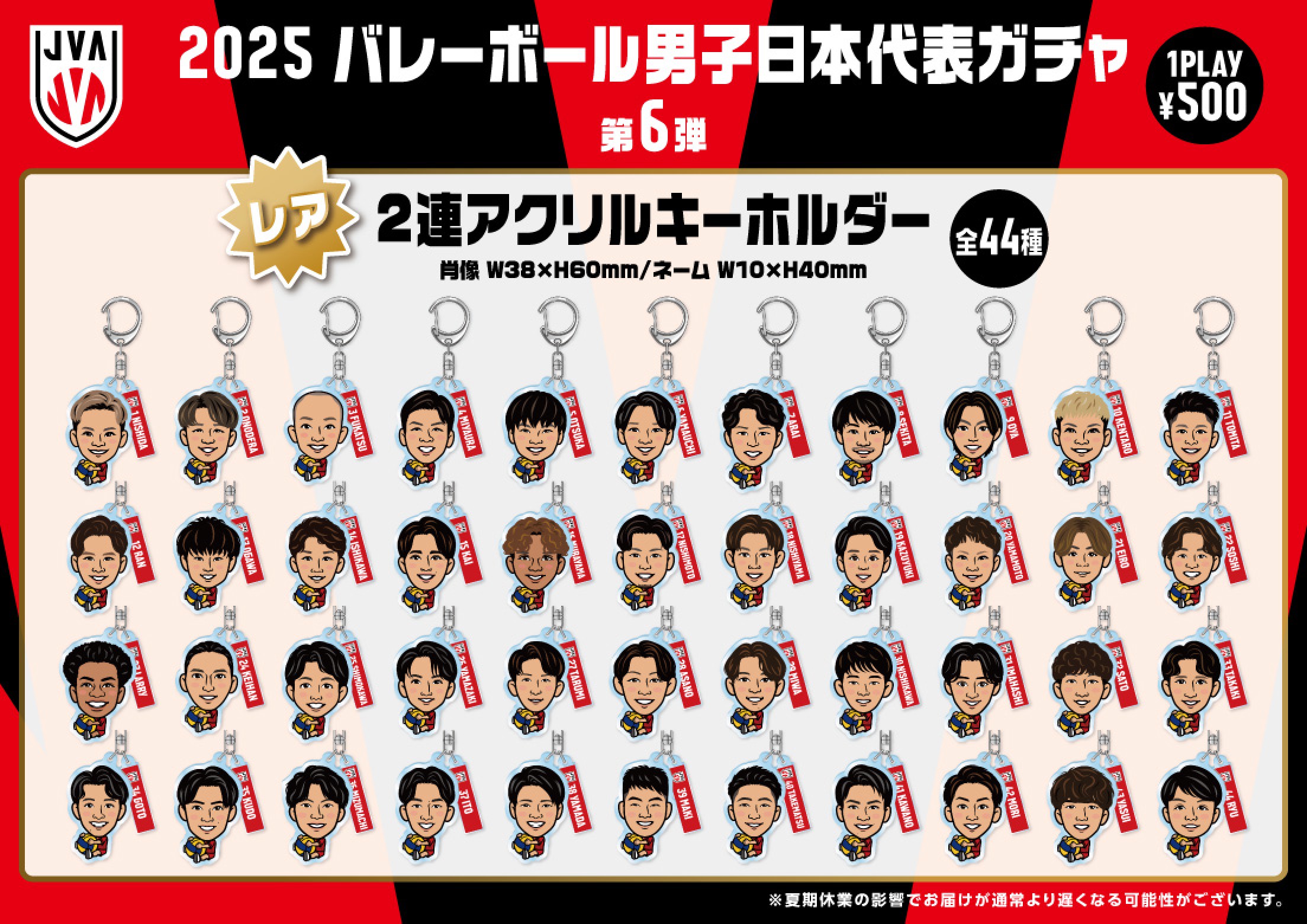 バレーボール男子日本代表】バレーボール男子日本代表ガチャ 第6弾