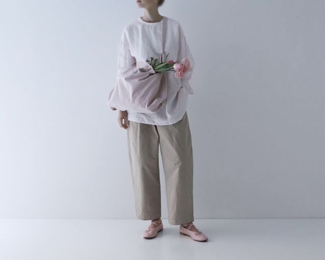 1/2 リリース 】LINEN RAFFLE SLEEVE BLOUSE | ONLINE SHOP | nest