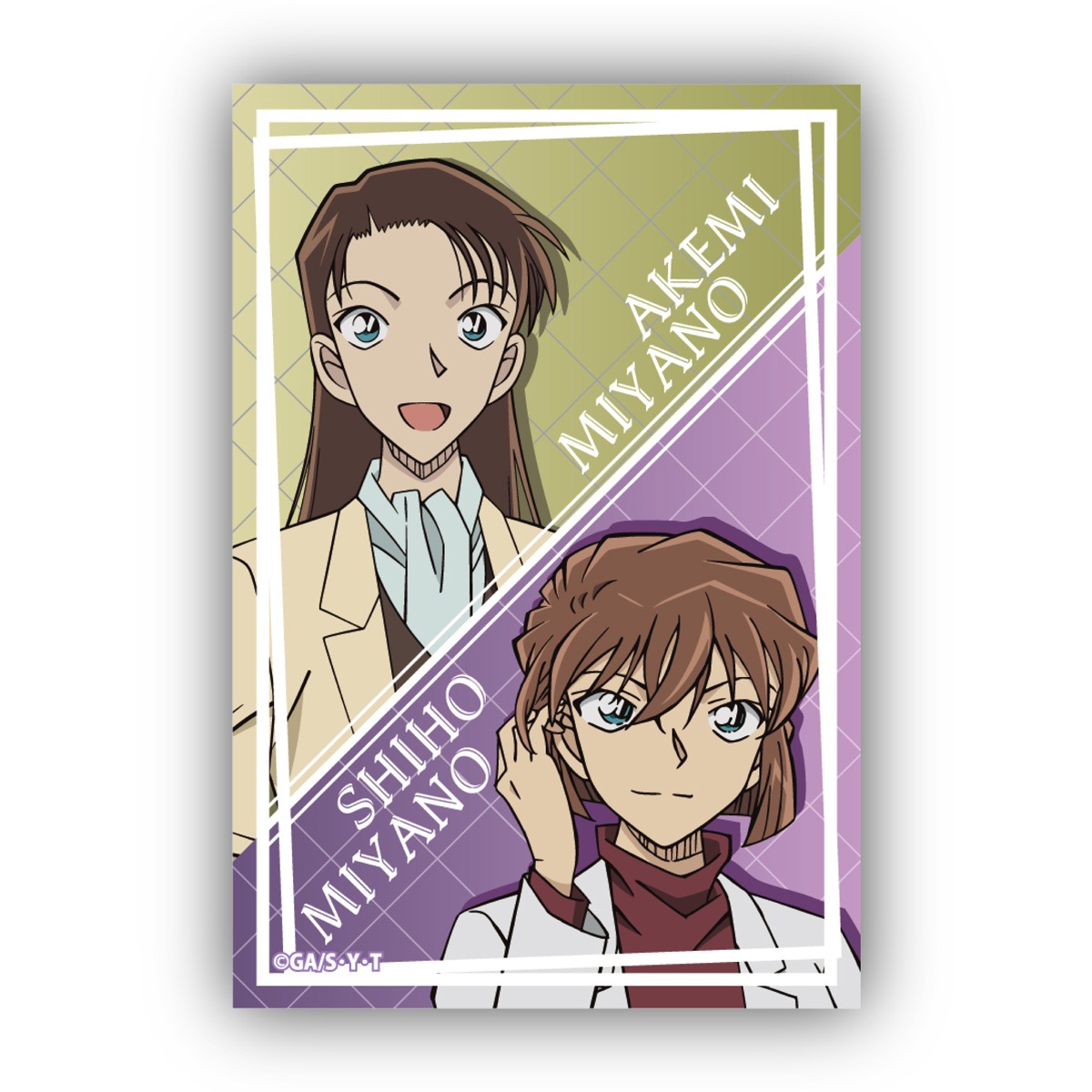 名探偵コナン スクエア型缶バッジVol.3 宮野志保＆宮野明美｜ホビーの