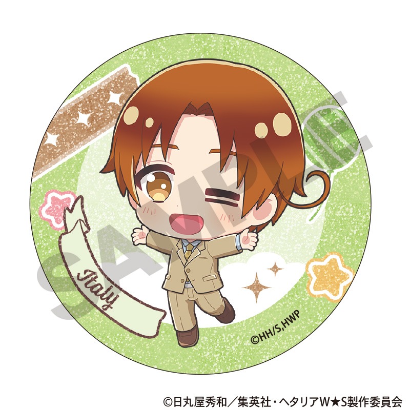 ヘタリア World☆Stars トレーディンググリッター缶バッジ ちまにわ 10