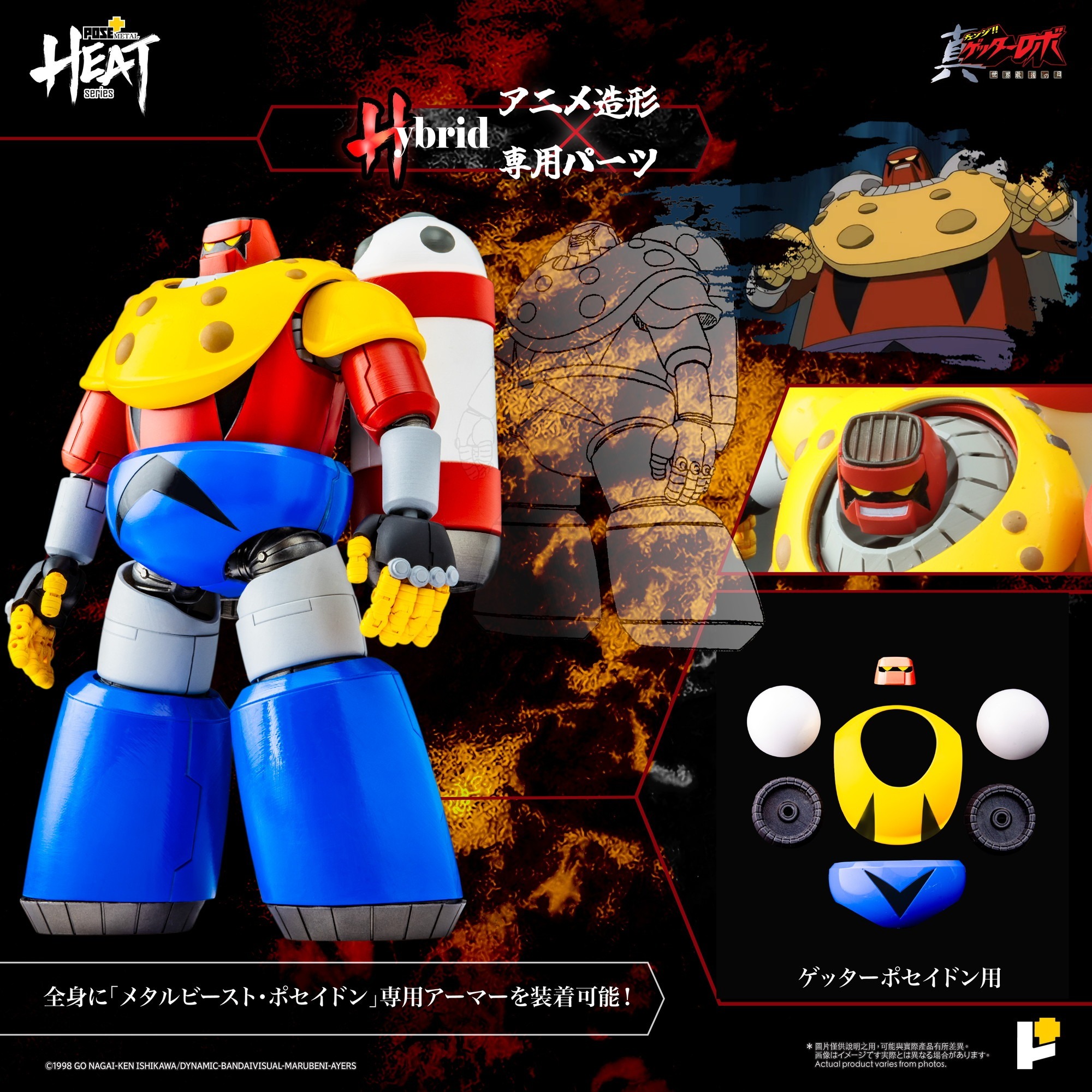 Awaken Studio POSE＋METAL HEATシリーズ ゲッターポセイドン 真