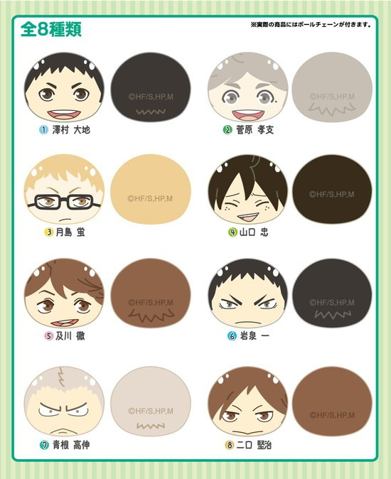 ハイキュー!! おまんじゅうにぎにぎマスコット2 8個入り1BOX｜ホビーの