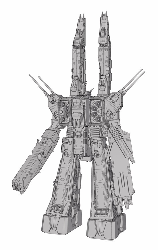 ハセガワ 超時空要塞マクロス 1/4000 SDF-1 マクロス艦 強攻型 w