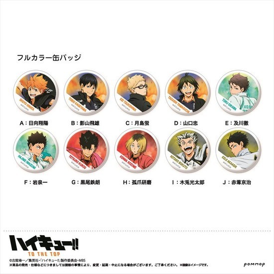 再販】ハイキュー！！ 缶バッジコレクション 横断幕シリーズA 11個入り