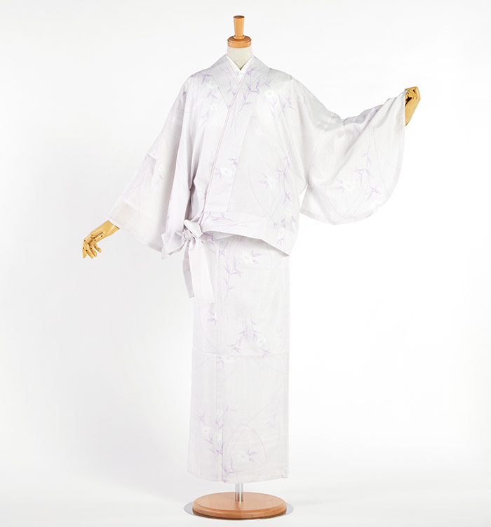 夏の二部式着物 すぐに着られる洗える着物 Lサイズ No.5YI-0319-03-Rの