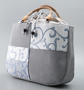 本場筑前博多織 利休バッグ 正絹 No.5ZI-0088-00の通販｜きもの365