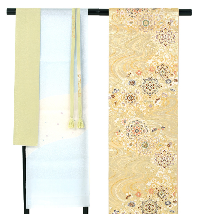 スワトウ刺繍 訪問着 No.AA-0124-Lサイズのレンタル｜きもの365